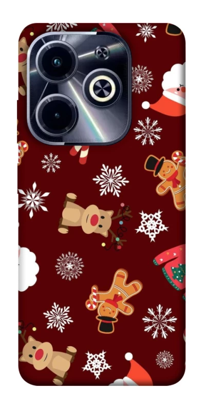 Чехол на Infinix Hot 40i Новогодний v6 фото 1 из 1