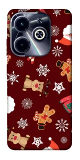 Чехол на Infinix Hot 40i Новогодний v6 фото 1 из 1
