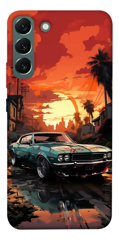 Чохол на Samsung Galaxy S22+ Car at sunset фото 1 з 1