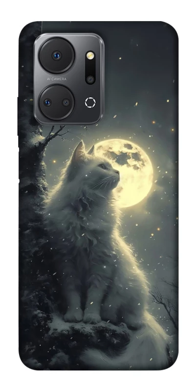 Чехол на Huawei Honor X7a Кот под луной фото 1 из 1