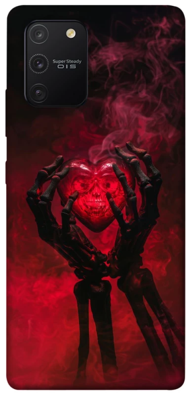 Чохол на Samsung Galaxy S10 Lite Heart in the hands of a skeleton фото 1 з 1