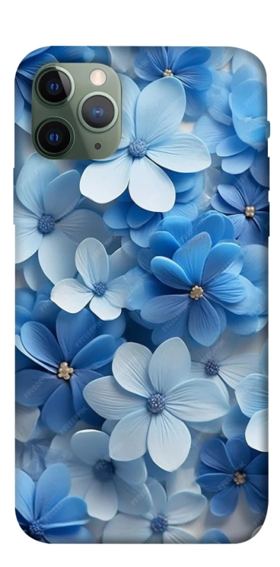 Чохол на Apple iPhone 11 Pro (5.8") Сині квіти фото 1 з 1