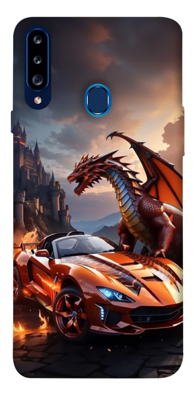 Чохол на Samsung Galaxy A20s Сar and dragon фото 1 з 1