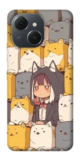 Чохол на TECNO Spark 40C Like a cat фото 1 з 1