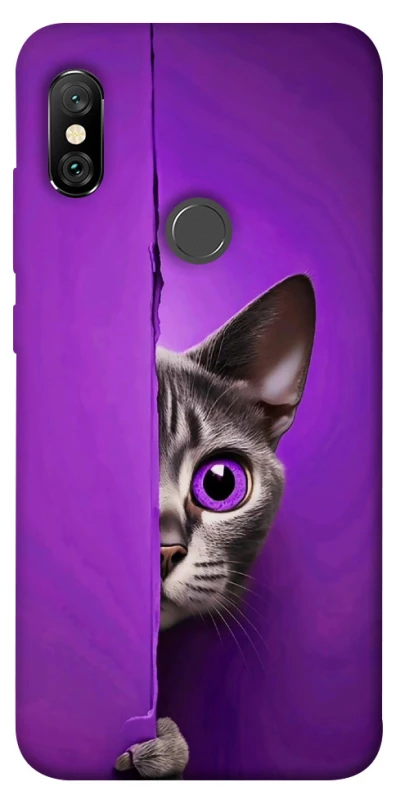 Чохол на Xiaomi Redmi Note 6 Pro Кіт-підглядач фото 1 з 1