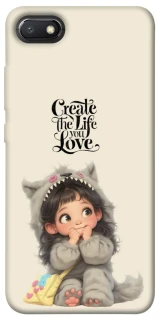 Чехол на Xiaomi Redmi 6A Create the life you love фото 1 из 1