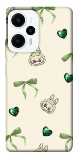 Чохол на Xiaomi Poco F5 / Note 12 Turbo Labubu Green Heart фото 1 з 1