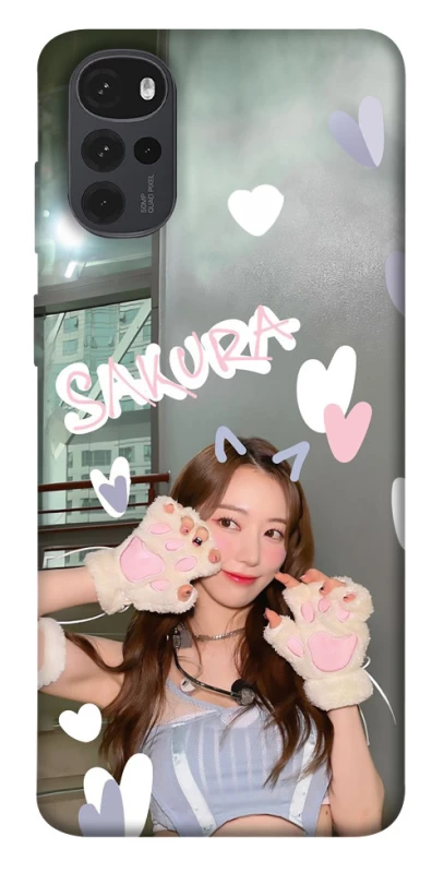 Чехол на Motorola Moto G22 Sakura - LE SSERAFIM фото 1 из 1