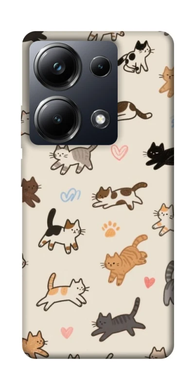 Чохол на Xiaomi Poco M6 Pro 4G Cat style ver.2 фото 1 з 1