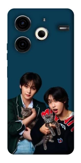 Чехол на TECNO Pova 6 Neo (LI6) Lee Know and Han - Stray Kids фото 1 из 1