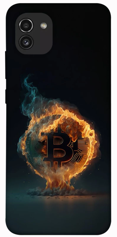 Чохол на Samsung Galaxy A03 Fire Bitcoin фото 1 з 1