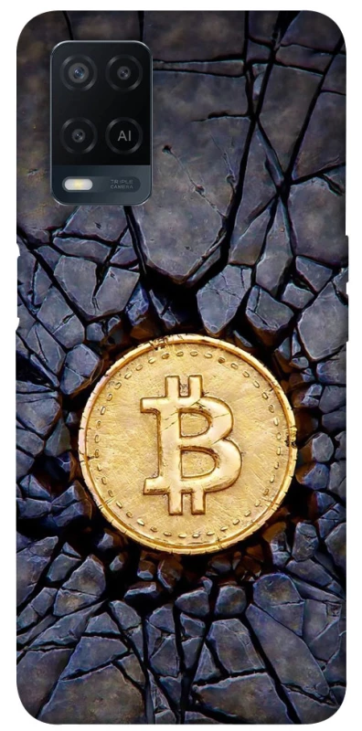 Чохол на Oppo A54 4G Bitcoin cracks фото 1 з 1
