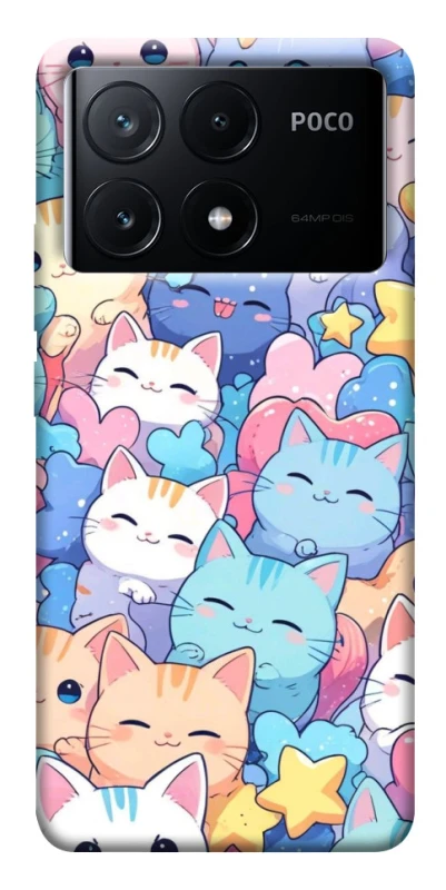 Чехол на Xiaomi Poco X6 Funny Kittens ver.3 фото 1 из 1