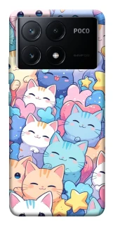 Чехол на Xiaomi Poco X6 Funny Kittens ver.3 фото 1 из 1