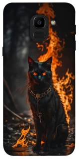 Чохол на Samsung J600F Galaxy J6 (2018) Вогняний кіт фото 1 з 1