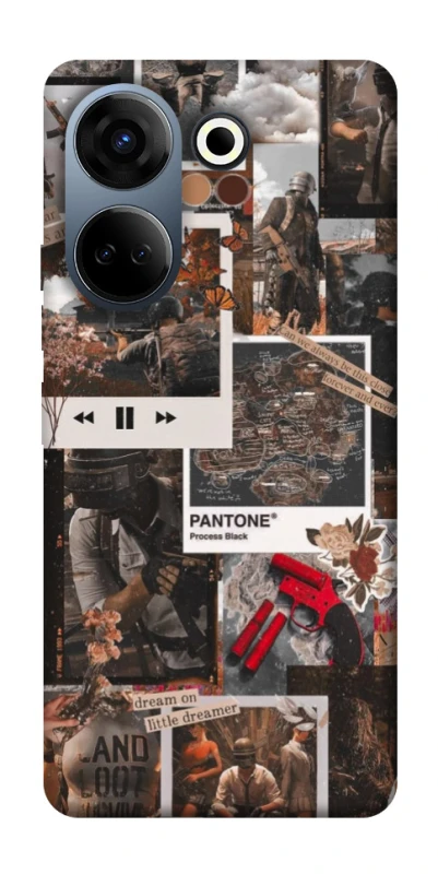 Чехол на TECNO Camon 20 Pro (CK7n) PUBG Collage фото 1 из 1