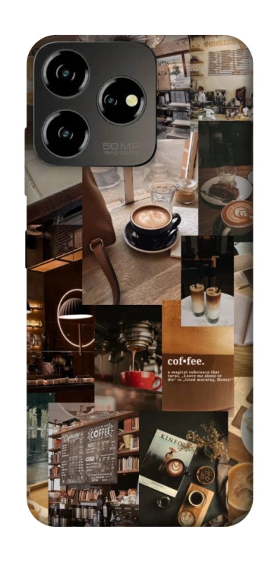 Чохол на ZTE Blade V50 Design 4G Coffee collage ver.2 фото 1 з 1