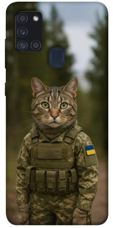 Чохол на Samsung Galaxy A21s Кіт захисник фото 1 з 1