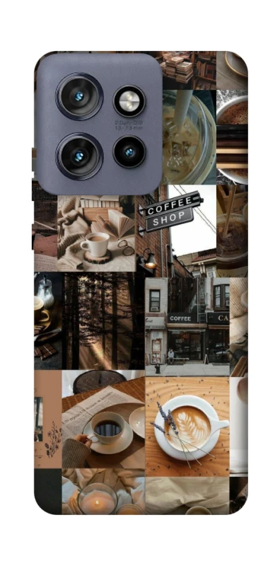 Чохол на Motorola Edge 50 Neo Coffee collage ver.3 фото 1 з 1