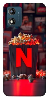 Чехол на Motorola Moto E13 Netflix and popcorn фото 1 из 1