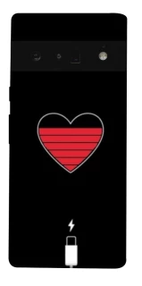 Чехол на Google Pixel 6 Pro Charge your heart фото 1 из 1