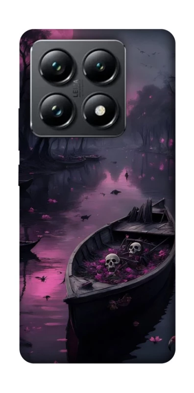 Чехол на Xiaomi 14T Pro Boat and flamingo фото 1 из 1