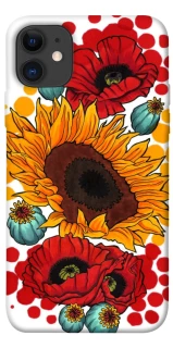 Чохол на Apple iPhone 11 (6.1") Соняшники та маки фото 1 з 1