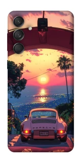 Чехол на Samsung Galaxy M55 Porsche at sunset фото 1 из 1
