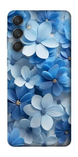 Чехол на Samsung Galaxy M55 Синие цветы фото 1 из 1