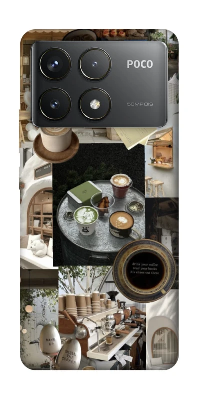 Чохол на Xiaomi Poco F6 Pro Coffee collage ver.4 фото 1 з 1