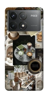 Чехол на Xiaomi Poco F6 Pro Coffee collage ver.4 фото 1 из 1