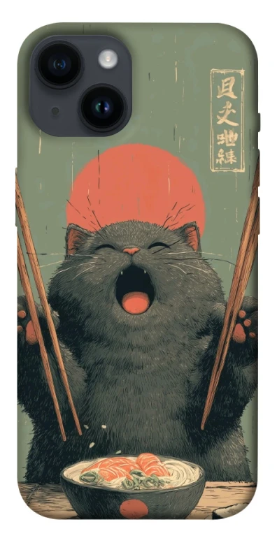 Чехол на Apple iPhone 14 (6.1") Hungry Cat фото 1 из 1