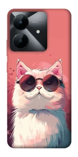 Чохол на Realme Note 60x Сat with glasses фото 1 з 1
