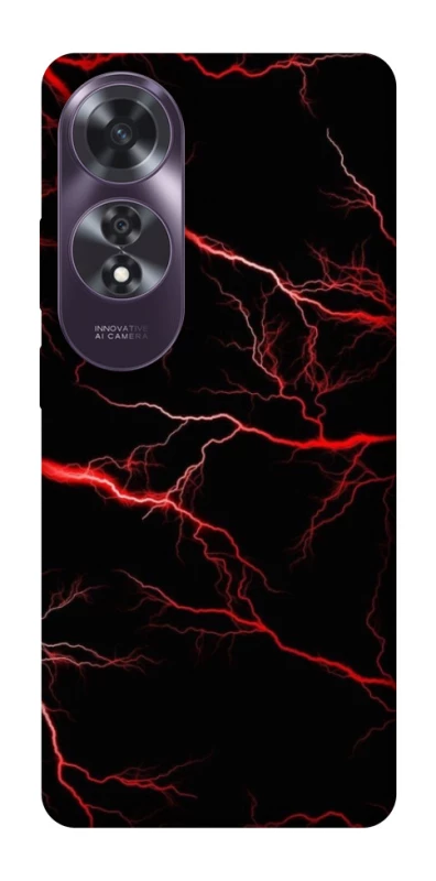 Чехол на Oppo A60 Красная молния фото 1 из 1