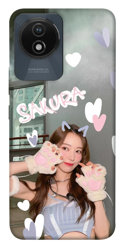 Чохол на Vivo Y02 Sakura - LE SSERAFIM фото 1 з 1