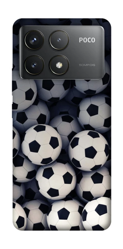 Чохол на Xiaomi Poco F6 Pro Футбольні м'ячи фото 1 з 1
