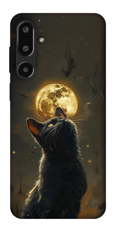 Чохол на Samsung Galaxy F16 Кіт під місяцем v2 фото 1 з 1