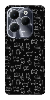 Чохол на Infinix Hot 40 Pro Black Cats фото 1 з 1