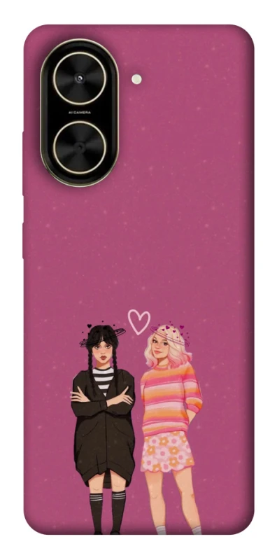 Чехол на Xiaomi Poco C71 Raven & Rainbow Wednesday фото 1 из 1