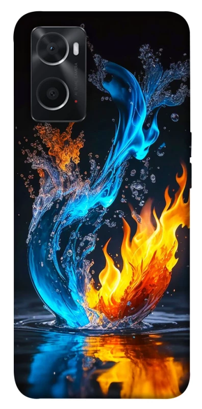 Чехол на Oppo A76 4G Water And Fire фото 1 из 1
