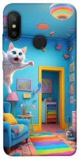 Чехол на Xiaomi Mi A2 Lite / Xiaomi Redmi 6 Pro crazy cat фото 1 из 1