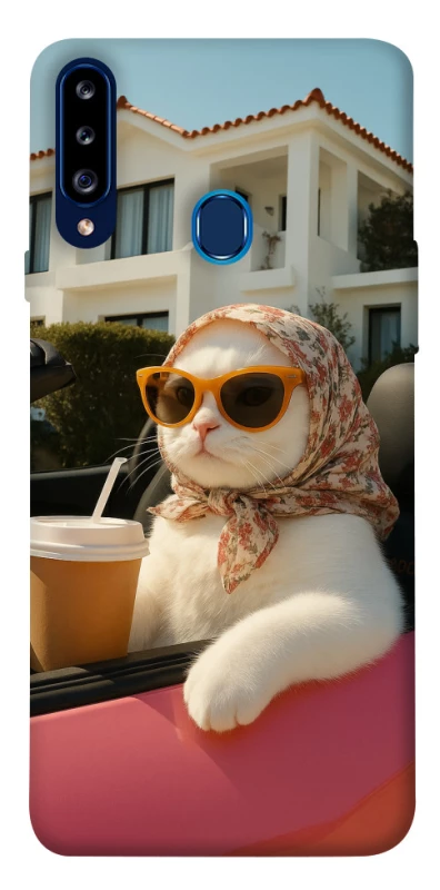 Чохол на Samsung Galaxy A20s Stylish Cat Cruise фото 1 з 1