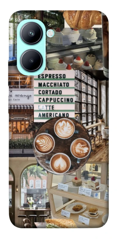 Чехол на Realme C33 Coffee collage ver.5 фото 1 из 1