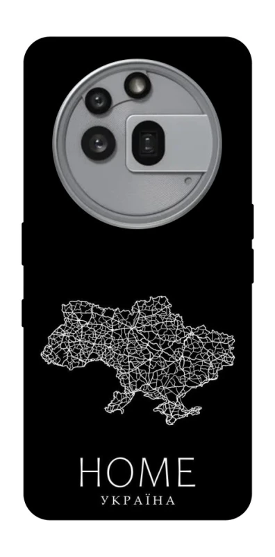 Чехол на Nothing Phone (3a) Pro Ukraine black map фото 1 из 1