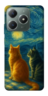 Чехол на Realme C61 Cats under the stars фото 1 из 1