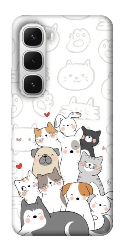 Чехол на Infinix Hot 60i Funny Pets фото 1 из 1