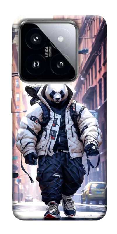 Чохол на Xiaomi 14 Pro Панда кур'єр фото 1 з 1