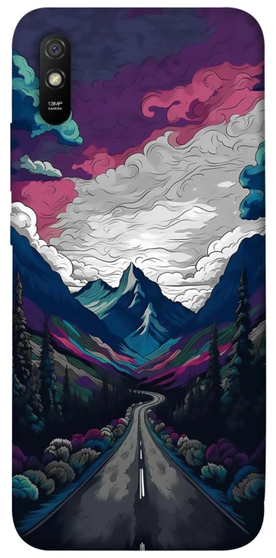 Чехол на Xiaomi Redmi 9A Нарисованные горы фото 1 из 1
