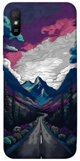 Чехол на Xiaomi Redmi 9A Нарисованные горы фото 1 из 1