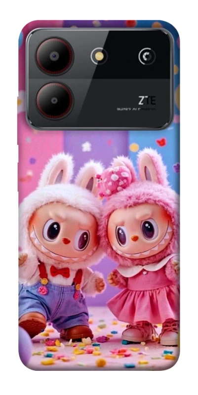 Чохол на ZTE Blade A54 4G Labubu twins ver.3 фото 1 з 1